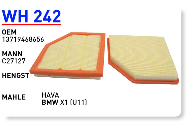 WH 242 13719468656 BMW X1 (U11) /MINI COOPER 2024 HAVA FİLTRESİ