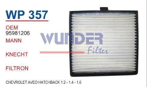 WP 357 CHEVROLET AVEO HB YM  95981206 Polen Filtresi