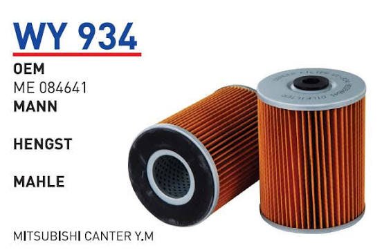 WY 934 MiTSUBiSHi CANTER Y.M ME 084641 Yağ Filtresi