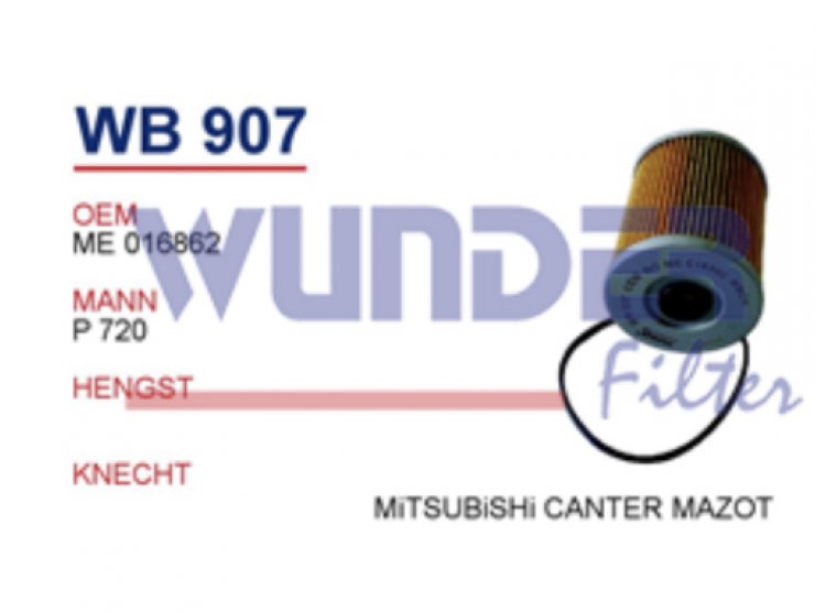 WB 907 MiTSUBiSHi CANTER ME 016862 Yakıt/Mazot Filtresi