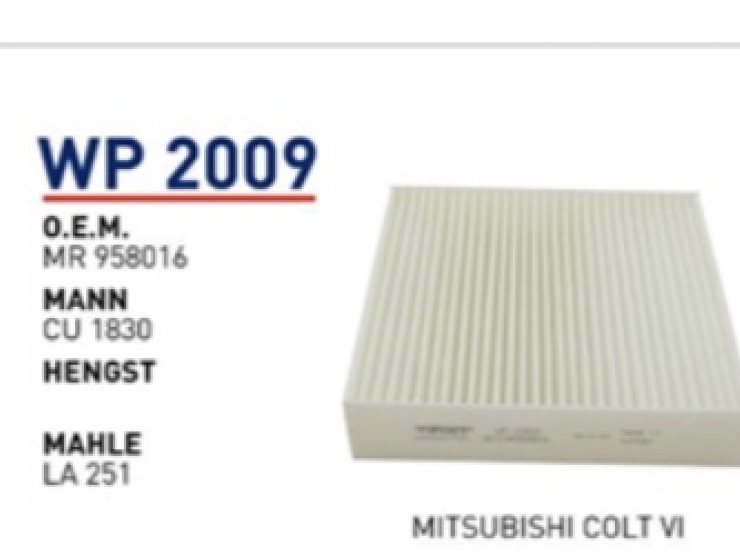 WP 2009 MiTSUBiSHi COLT VI MR 958016 Polen Filtresi