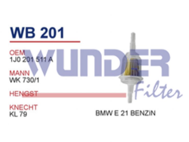 WB 201 BMW E 21 BENZİN 13321277481 Yakıt/Benzin Filtresi