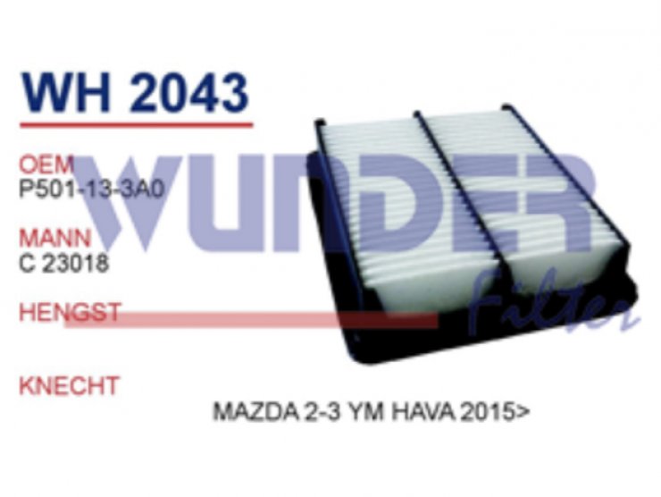 WH 2043 MAZDA 2-3 YM HAVA 2015+ P501-13-3A0 Hava Filtersi