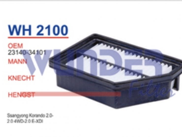 WH 2100 Ssangyong Korando 2.0-2.0 4WD-2.0 E-XDİ 23140-34101 Hava Filtresi