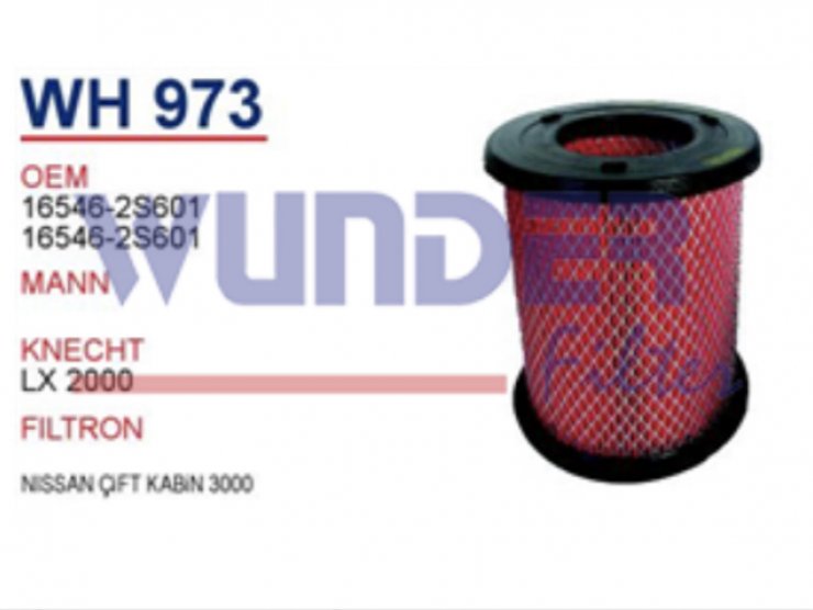 WH 973 NiSSAN ÇiFT KABiN 3000 16546-2S601 Hava Filtresi