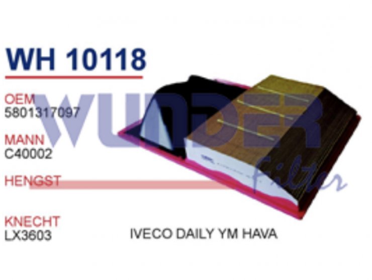 WH 10118 İVECO DAİLY YM HAVA 5801317097 Hava Filtresi