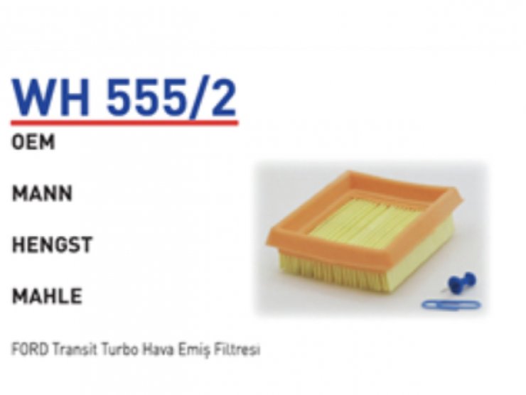 WH 555/2  BK31-9601-AC FORD TRANSIT (2014-) CUSTOM EMİŞ HAVA FİLTRESİ 