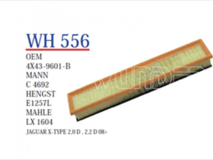 WH 556  JAGUAR X-TYPE 2,0 D , 2,2 D 08> 4X43-9601-BA Hava Filtresi
