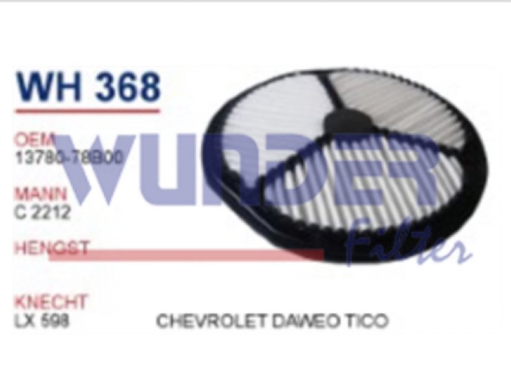 WH 368  CHEVROLET DAWEO TİCO HAVA 13780-78B00 Hava Filtresi