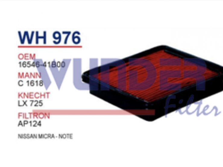WH 976 NiSSAN MiCRA - NOTE 16546-41B00 Hava Filtresi