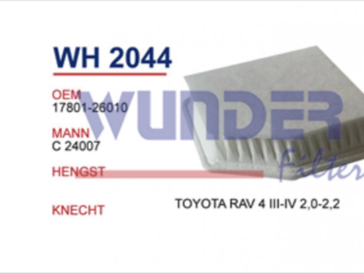 WH 2044 TOYOTA RAV 4 III-IV 2,0-2,2 17801-26010 Hava Filtresi