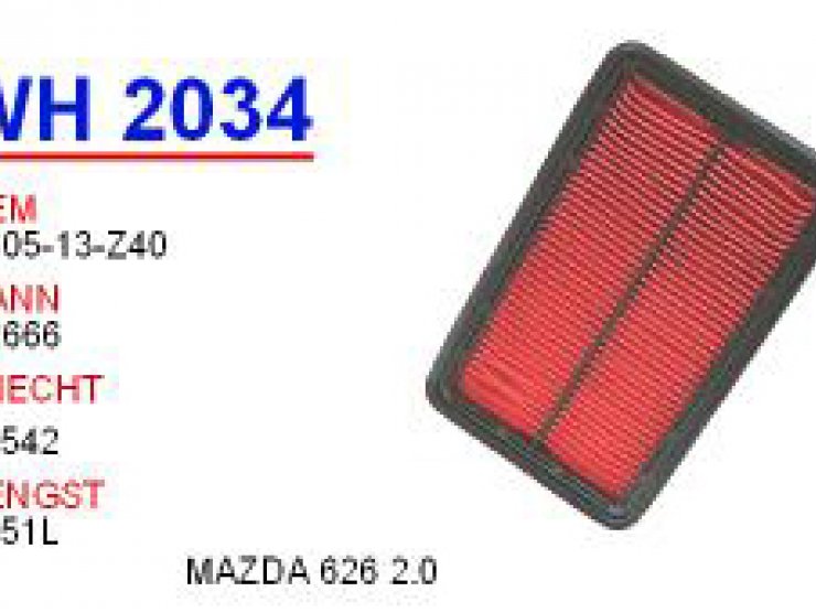 WH 2034 MAZDA 626 2.0 FS05-13-Z40 Hava Filtresi