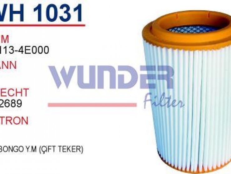 WH 1031 KiA BONGO Y.M (ÇiFT TEKER) 28113-4E000 Hava Filtresi