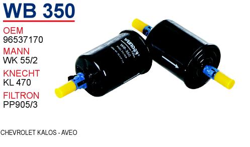 WB 350 CHEVROLET KALOS - AVEO BENZİN 96537170 Yakıt/Benzin Filtresi