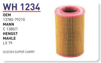 WH1234 SUZUKI SUPER CARRY HAVA 13780-79210 Hava Filtresi