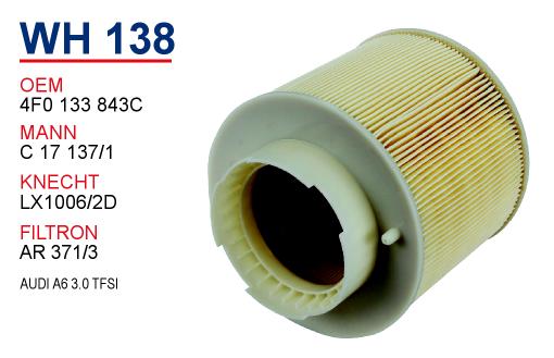 WH 138 AUDI A6 3.0 TFSI 4F0 133 843   Hava Filtresi