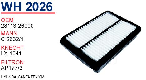 WH 2026 HYUNDAi SANTA FE - Y.M 28113-26000 Hava Filtresi
