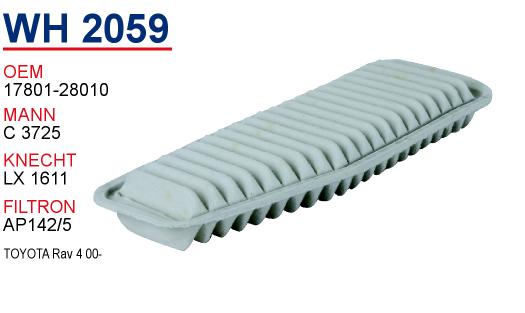 WH 2059 TOYOTA RAV 4  00- 17801-28010 Hava Filtresi
