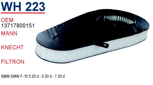 WH 223 BMW F-10 5,20d-5,30d-7,30d-7,40d  13717800151 Hava Filtresi