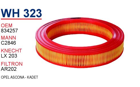 WH 323 OPEL ASCONA - KADET 834257 Hava Filtresi