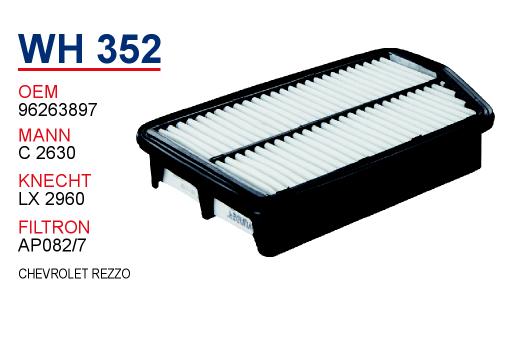 WH 352 CHEVROLET REZZO 96263897 Hava Filtresi