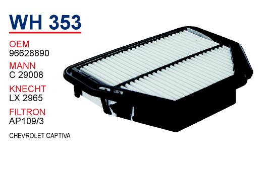 WH 353 CHEVROLET CAPTiVA  96628890 Hava Filtresi