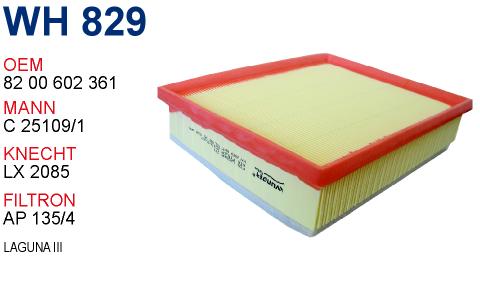 WH 829 LAGUNA III HAVA 82 00 602 361 Hava Filtresi