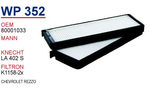 WP 352 CHEVROLET REZZO CY001678 Polen فلترsi