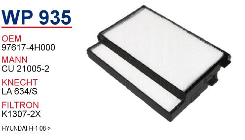 WP 935 HYUNDAİ H-1 08-> 97617-4H000 Polen Filtresi